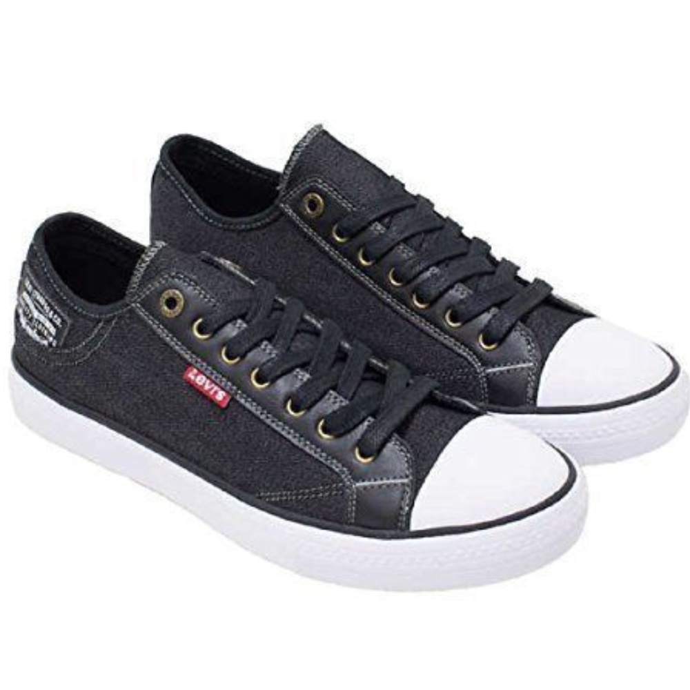 Levi's Mens Stan Buck Black Denim Sneakers B - Picture 6 of 7